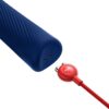 FÁBRICA DIVERTIDA - VIM SILICONE RECARREGÁVEL VIBRATÓRIA PESADA RUMBLE WAND AZUL MEIA-NOITE - Image 5