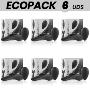 ECOPACK 6 UNIDADES – BLACK&SILVER PRESTON VIBRADOR DE SILICONE RECARREGÁVEL PRETO