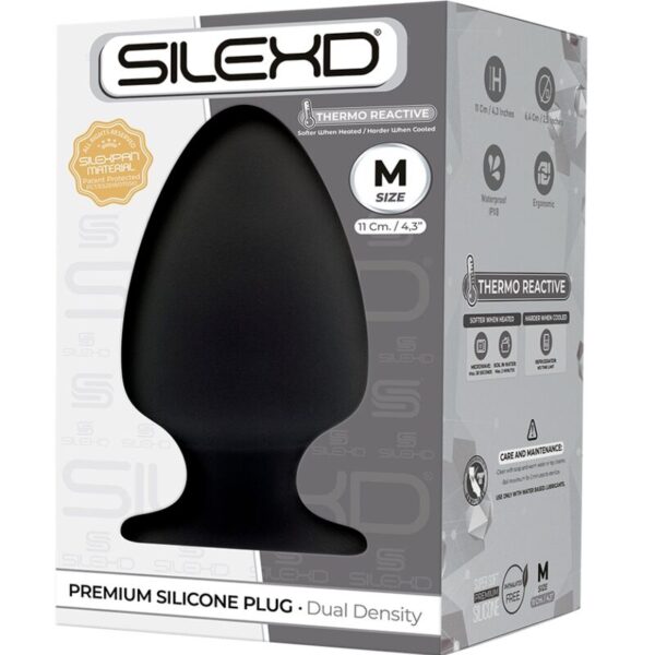 SILEXD - MODELO 1 PLUG ANAL PREMIUM SILEXPAN SILICONE PREMIUM TERMOREATIVO TAMANHO M - Image 3