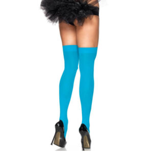 LEG AVENUE NYLON COXA ALTA AZUL