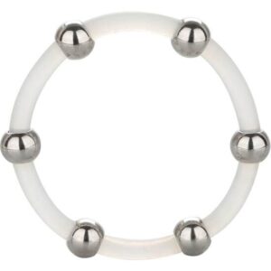 CALEX STEEL BEADED SILICONE RING XL