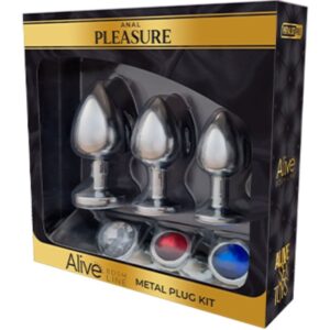 ALIVE – KIT PRAZER ANAL 3 PLUG METAL