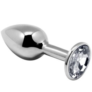 ALIVE – PRAZER ANAL MINI PLUG METAL BRANCO TAMANHO M