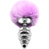 ALIVE - PLUG DE PRAZER ANAL ESPIRAL METAL FLUFFY VIOLETA TAMANHO L - Image 3