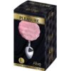 ALIVE - PLUG PRAZER ANAL METAL LISO FLUFFY ROSA TAMANHO S - Image 3