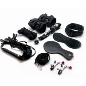 ALIVE – KIT FÚRIA 10 PEÇAS BDSM PRETO