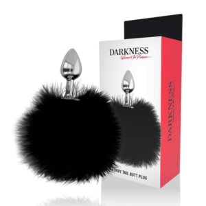 DARKNESS – PLUG ANAL EXTRA COM CAUDA PRETA 7 CM