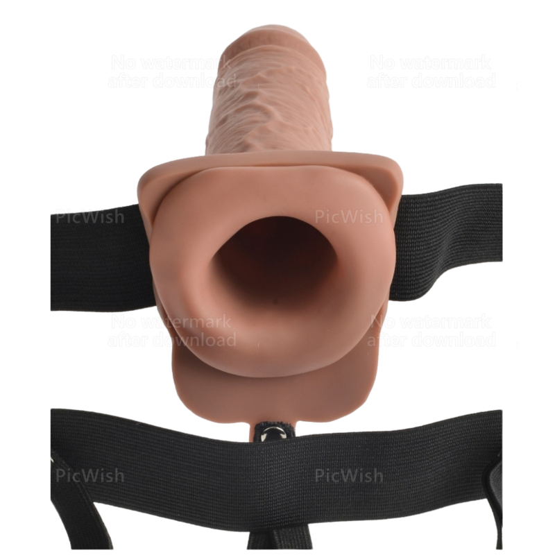 FETISH FANTASY SERIES - ARNÊS AJUSTVEL PÊNIS REALISTA COM BOLAS RECARREGVEIS E VIBRADOR 17,8 CM - Image 4