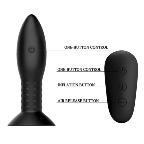 MR PLAY - PLUG COM CONTROLE REMOTO DE BOLAS ROTATIVAS PRETAS - Image 5
